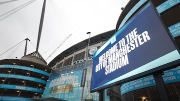 MANCHESTER (United Kingdom), 11/02/2025.- The Etihad stadium ahead of the UEFA Champions League knockout phase play-offs 1st leg soccer match between Manchester City and Real Madrid, in Manchester, Britain, 11 February 2025. (Liga de Campeones, Reino Unido) EFE/EPA/ADAM VAUGHAN