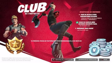 Club Fortnite de mayo 2021; skin de Deimos, todas las ventajas y novedades