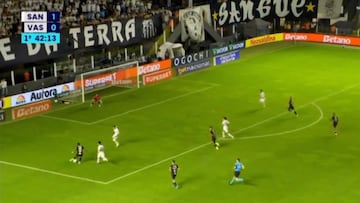 Segunda habilitación de Carlos Andrés en lo que va del Brasileirão.