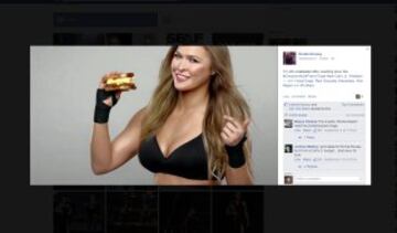 Ronda perdió el título del UFC, pero no salió del podio de Facebook. 9.898.764 la siguen en redes sociales.