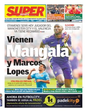 Portadas de la prensa deportiva