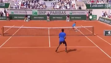 El puntazo que pasará a la historia del Rolland Garros