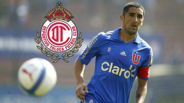 El jugador, que aún tenía un año de contrato con Universidad de Chile, se unirá a las filas de Toluca, club en el que estuvo entre 2009 y 2011.