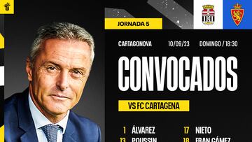 Pau Sans, Borge y Juan Sebastián, novedades en la lista del Zaragoza