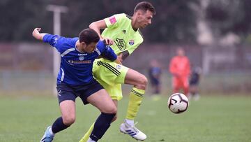 Carlos Olmo, jugador espa&ntilde;ol del Dinamo Zagreb II.