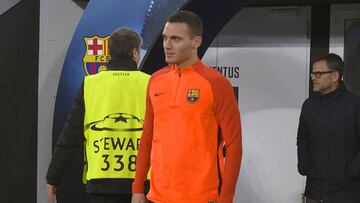 Vermaelen en un entrenamiento.