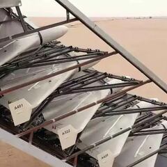 What is the range of the Shahed-136, the Iranian drones used in the attack against Israel?