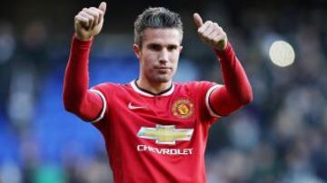 Robin Van Persie, de Manchester United, tiene un 1,20% de ventas de camisetas y es el 10° en el listado.