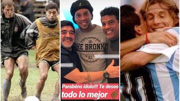 Rendidos a sus pies: los saludos del mundo del fútbol a Maradona por su cumpleaños