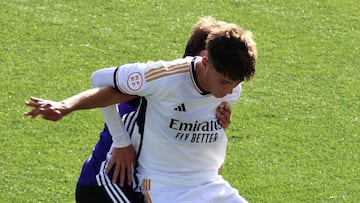 Víctor Valdepeñas, Valde, con el juvenil del Real Madrid.