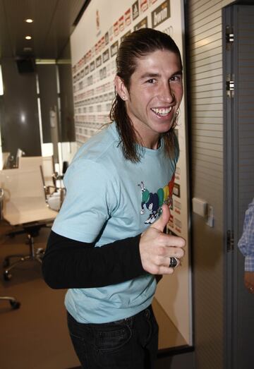 Así ha cambiado el look de Sergio Ramos en el Real Madrid