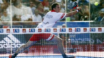 Paquito Navarro en el partido de hoy.