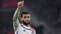 Fekir, en un partido con el Lyon. 