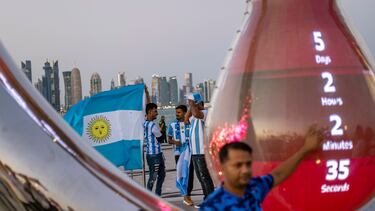 Ambiente previo al Mundial en Doha.