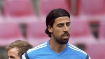 Khedira, con la selecci&oacute;n de Alemania.