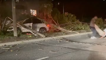 Army safety Larry Pickett Jr. rescued a man from a burning car just moments before it erupted into flames, saving the man’s life.