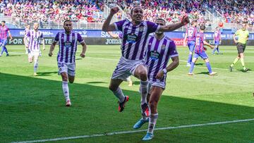 Nacho marc&oacute; el primer gol del Real Valladolid en Ipurua.