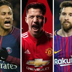 Alexis y Sudamérica dominan Top 10 de los futbolistas mejor pagados