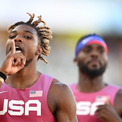 Lyles y Knighton calientan su duelo final y Kerley se despide del doblete