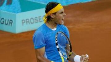 <b>FUERZA. </b>Tras su victoria número 14 sobre Federer, Rafa se presenta como favorito en Roland Garros.