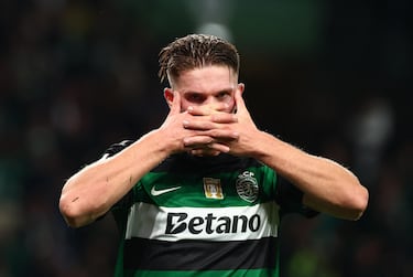 Qui¨¦n es Gy?keres, el sueco del Sporting que celebra los goles como un villano de Batman y ya supera?a?Haaland