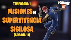 Fortnite Temporada 1: guía de Misiones de Supervivencia Sigilosa (Semana 11)
