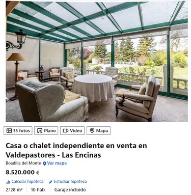 Jos¨¦ Luis Moreno pone a la venta su mansi¨®n por 8,5 millones de euros: la estrategia que ha usado