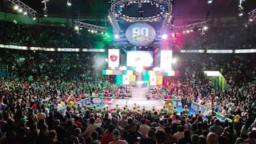 Panorámica de la Arena México en el 90 Aniversario del CMLL.