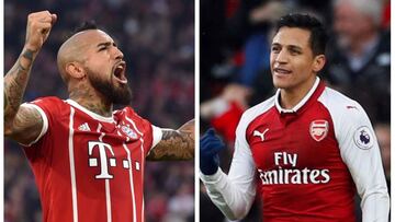 Siete veces que Vidal y Sánchez anotaron en un mismo día