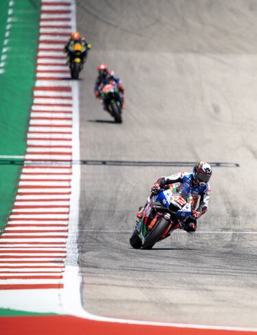 El piloto español de LCR Honda, Álex Rins,  durante la carrera del Gran Premio de Las Américas.