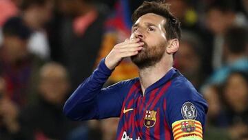 El delantero argentino del Barcelona, Leo Messi, durante un partido.