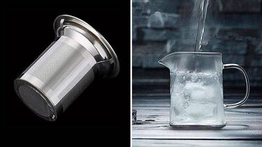 Encontramos esta tetera individual con filtro y más de 5.000 opiniones en Amazon