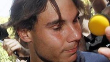 Nadal llegó a Córdoba para unirse al equipo español