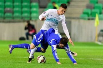 Eslovenia-San Marino. Andraz Struna y José Hirsch.