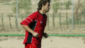 Idiakez, en un entrenamiento con el Ciudad de Murcia de la temproada 2003-04.