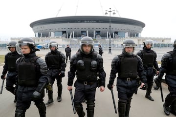 Russian security forces prepare for potential World Cup trouble