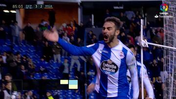 Resumen y goles del Deportivo-Málaga de la Liga Santander