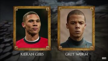 Kieran Gibbs y Gusano Gris