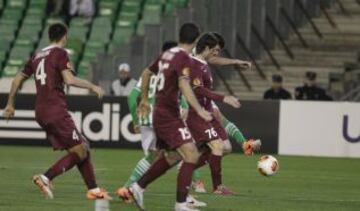 Betis-Rubin Kazan. Didac Vila marca el primero del partido.1-0.