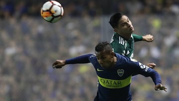Villa disputó algunos minutos en el juego de ida ante Palmeiras en La Bombonera
