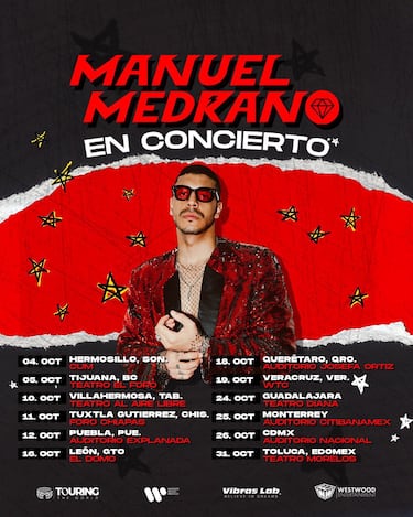Manuel Medrano hará gira por México: fechas, ciudades y cómo comprar los boletos 