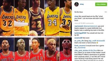 "La mejor versión de los Lakers ganaría de 50 a la de los Bulls"