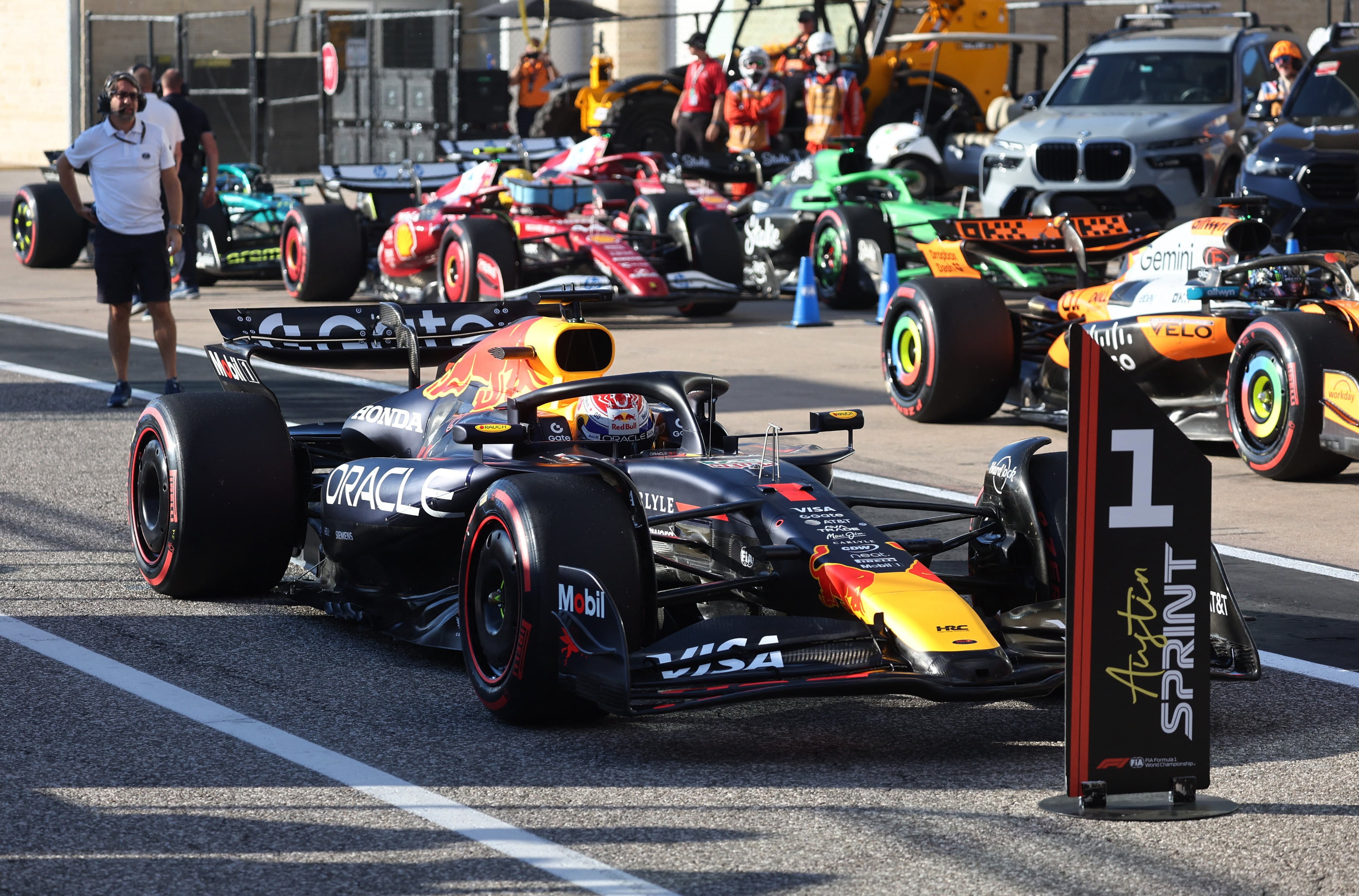 Max Verstappen (Red Bull RB21). Austin, México. F1 2025.