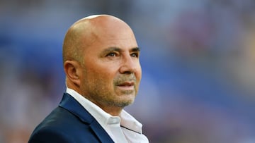 El seleccionador del combinado argentino, Jorge Sampaoli. 