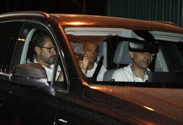 Mariano Díaz arrived in Madrid last night