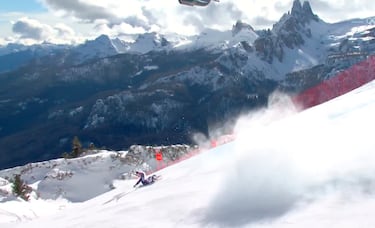 Secuencia de la caída de Lindsey Vonn.