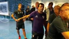 Así vivió Zuculini en el túnel la agonía de los minutos finales