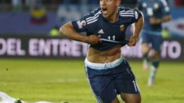 Agüero dio el gol de la victoria a Argentina ante Uruguay. El Kun lleva dos tantos en dos partidos, ya que marcó en el 2-2 frente a Paraguay.