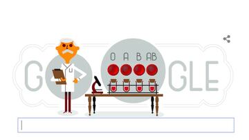 Doodle de Google de Karl Landsteiner