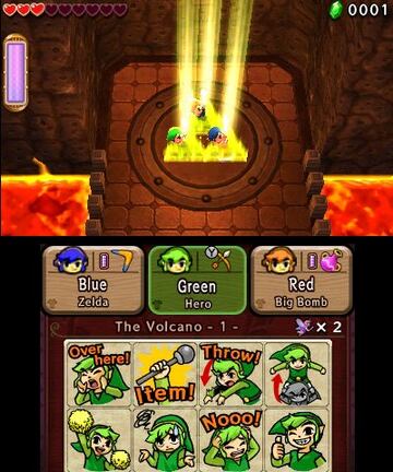 Captura de pantalla - The Legend of Zelda: Tri Force Heroes (3DS)